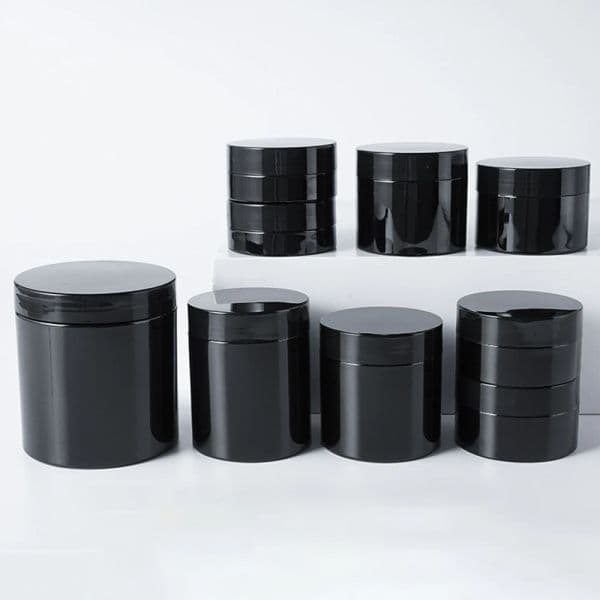 Jar with Lid Plastic Makeup Cream Bottle Facial Mask Pomade Cosmetic Container Refillable 50ml 100ml 200ml 250ml Empty Cream