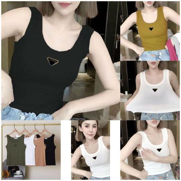 Tanks Vest Dress Womens Designer Clothes Women Render Tops Croptop Sleeveless Garment Style Tank Top Bustier Quality La Ropamujer Previous