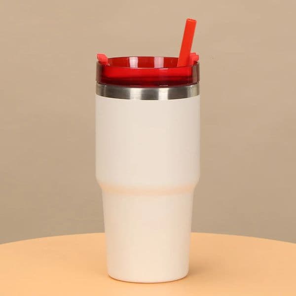20oz Stainless Steel Thermos Bottle With Straw Water Thermo Coffee Mug Car Travel Vacuum 241128