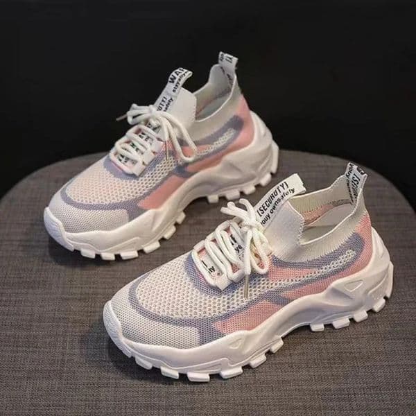 2024 Sneakers Women Platform Flat Shoes Woman Shoes Green Casual Trainers Ladies Chunky Sneakers Women Shoes