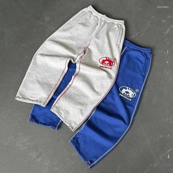 Designer Men's Pants Y2K SweatPants Hip Hop Sweat Embroidered Harajuku Fashion Drawstring Leg Tie Streetwear Womens Straight Size XS-4XL f8