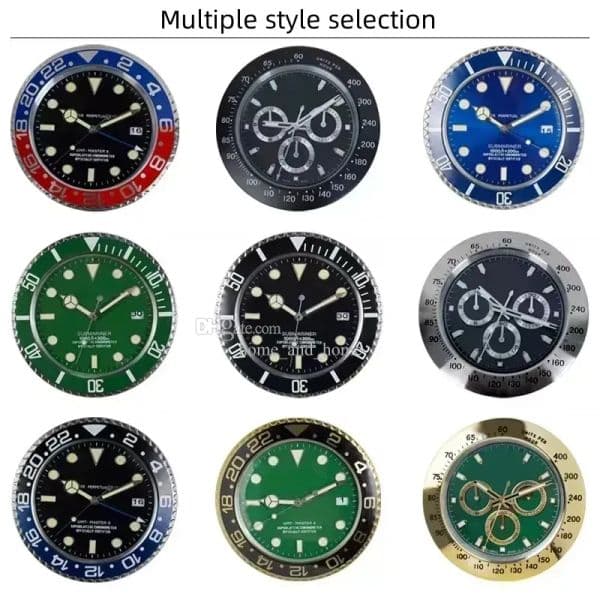 Super Silent Luxury Wall Clock Metal Modern Design Large Wall Watch Home Stainless Steel Luminous Clock The Date Will Work a85 M260325 T260514