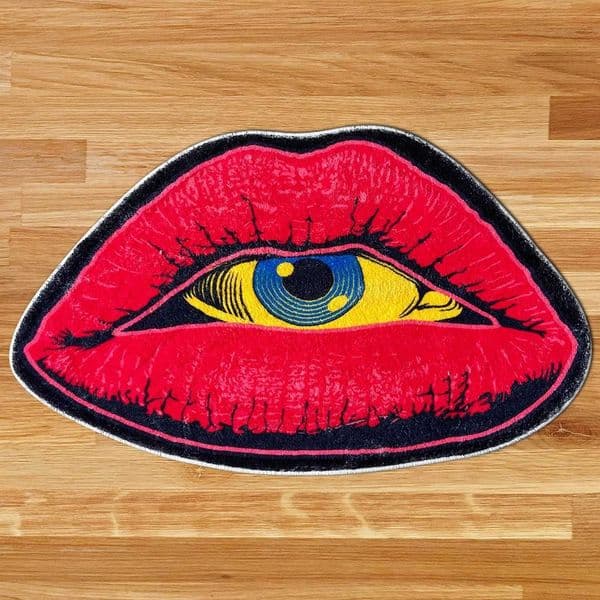 Carpet Red Lips Imitation Cashmere Shower Mat Absorbent Easy To Dry Bathroom Mat Non-slip Mat Foot Mat T241130
