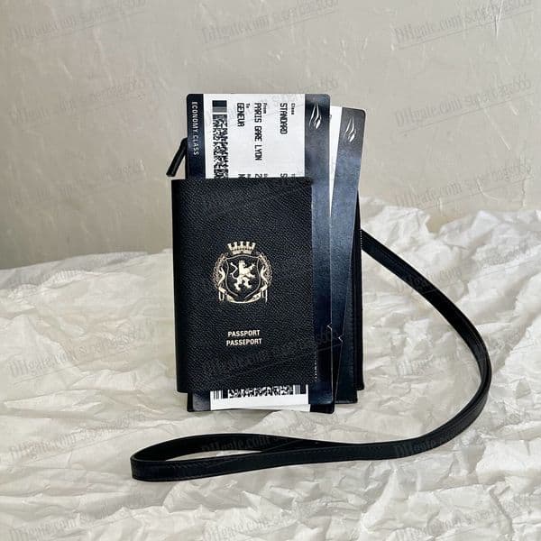 designer men passport phone holder in black card holder passport protection case long wallet ticket in black wallet key coin purse long half fold wallet men card