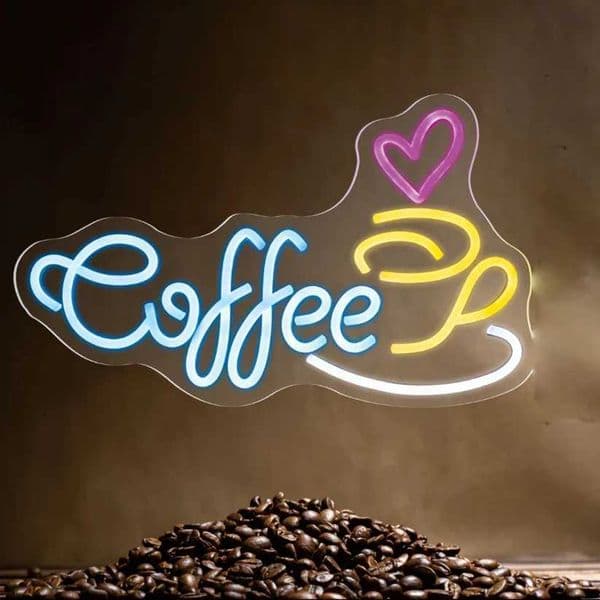 Coffee LED Neon Wall Sign Hanging Decor for Coffee Shops and Restaurants Home Decorative Lamp Kitchens Party Business Neon S Z241130