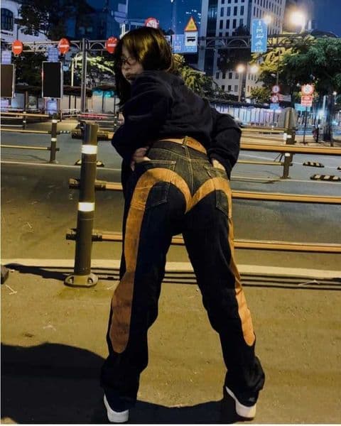 Women's Vintage Character Printing High Y2K Hip Hop Gothic American Straight Mens Loose Jeans Couple Strt Robot Z260313
