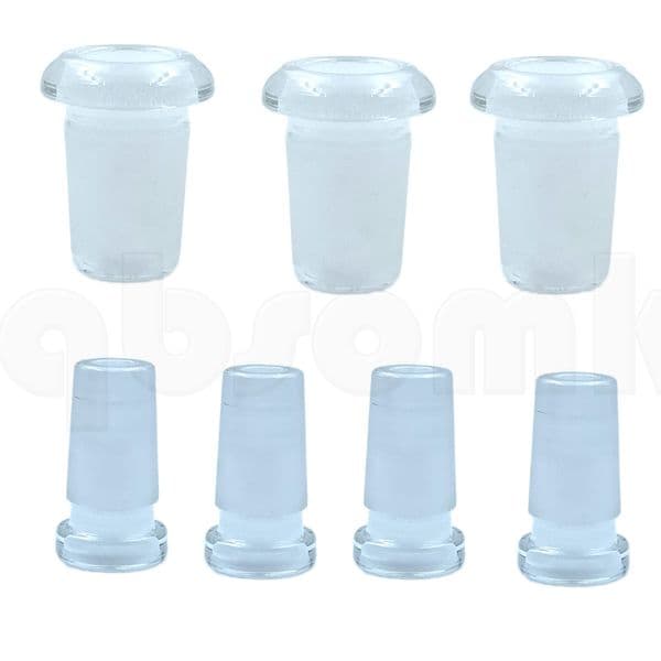 Glass Adapter 18mm 14mm to 10mm Female Male Hookahs Converter Reducer Smoking Accessory with Ground Beaker Bongs Straight Tubes