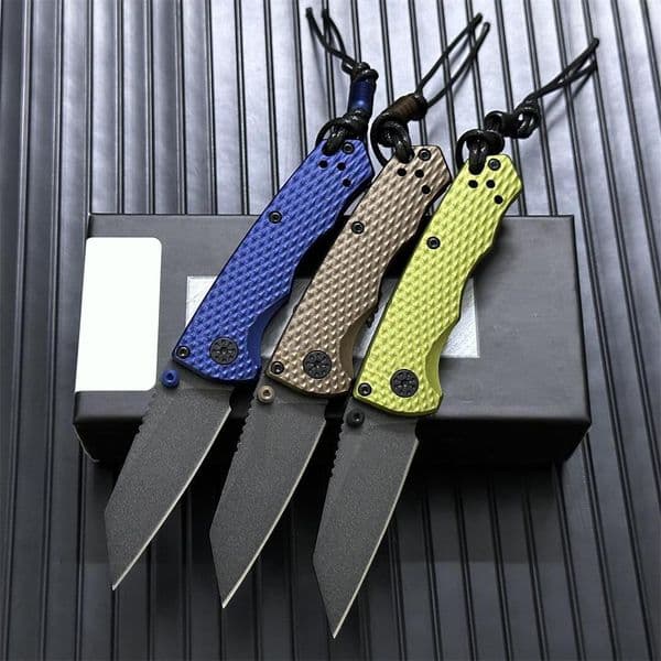 3Models 290/290BK Full Immunity Folding Knife 2.49 CPM-M4 Blade Aviation Aluminum Handles Outdoor Camp Hunt Pocket Knives 290BK-1 290BK-2 M4 Tactical Tools
