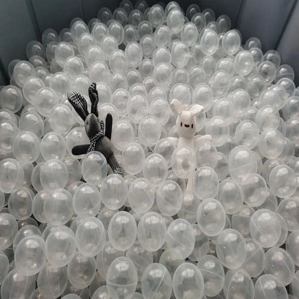 100Balls Soft Water Pool Ocean Wave Ball Outdoor Fun Sports Baby Children Toy Amusement Park Props Transparent Color Kid Toys 240202