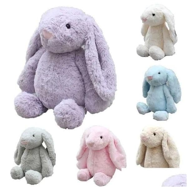 Bunny Easter Sublimation Long Ears Bunnies Doll With Dots Pink Grey Blue White Rabbite Dolls For Childrend Cute Soft Plush Toys 2.5 S s