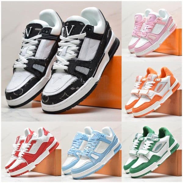 Designer Casual Shoes Mens Womens Fashion Luxury Outdoor Running Shoe Reflective Sneakers Vintage Suede Leather Round Toe Embroidery Classic Trainers