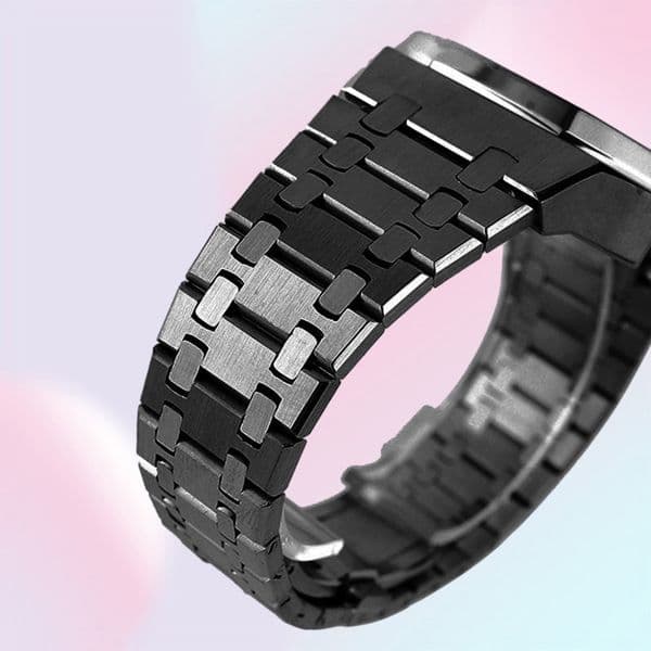 Watch Bands For GA2100 Casioak Mod Kit Case With Screws Band DIY Stainless Steel GA-2100/2110 All Metal Bezel Strap Band