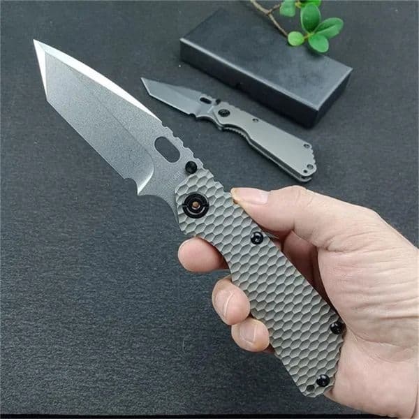 Higher Quality Wild Boar Strider Tactical Folding D Tanto Blade TC Titanium Alloy Handle Outdoor Camping Hunting Tools Manual Open Pocket Knife