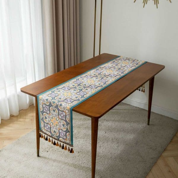 Luxury h Designer Imanqi Rhyme American Tropical Flora And Fauna Cloth Tea Table Bed Flag L2402 Free Shipping