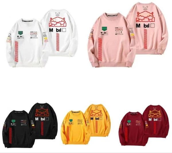 2024 New F1 Racing Crew Neck Sweaters Men's and Women's Long Sleeve Sweatshirts Same Style Customised