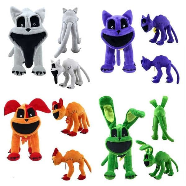 Game And Toy Stuffed Animals New Smiling Animal Hoppy Hopscotch Dog Day Catnap Doll Toy Soft Fill Plush Peluches stuff animal Pillow Christmas Gift T240531 De