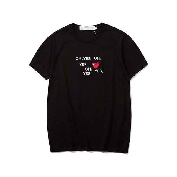 Fashion Men T Shirt Designer Women Tshirts Mans T-shirt Play Game Red Heart Print Short Seeve Luxury High Quality Japan Trend T-shirts Clothes Size S-4XL 97da