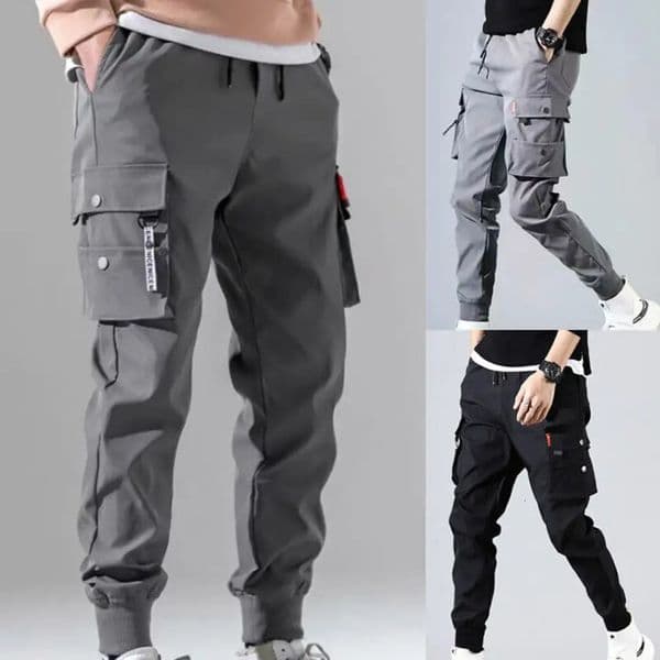 Men Cargo Tactical Pants Work Combat Multi-pockets Casual Training Trousers Overalls Clothing Joggers Hiking Mens Cargo Pant 1PC 240530