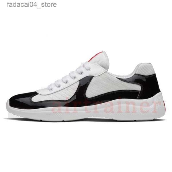 Casual Shoes Luxury Low Top Americas Cup Mens Designer OG Soft Rubber Pardas Patent Leather Pink Black White Red Green America Sports Q240603