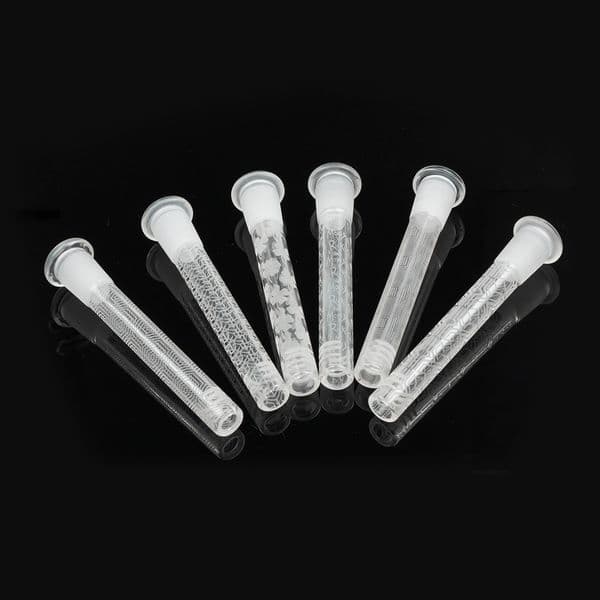 Glass Bong Downstem Insert with 3.5 Inch to 4.5 Inch 18mm Male to 14mm Female Diffuser Down Stem Smoking Accessories For Smoking