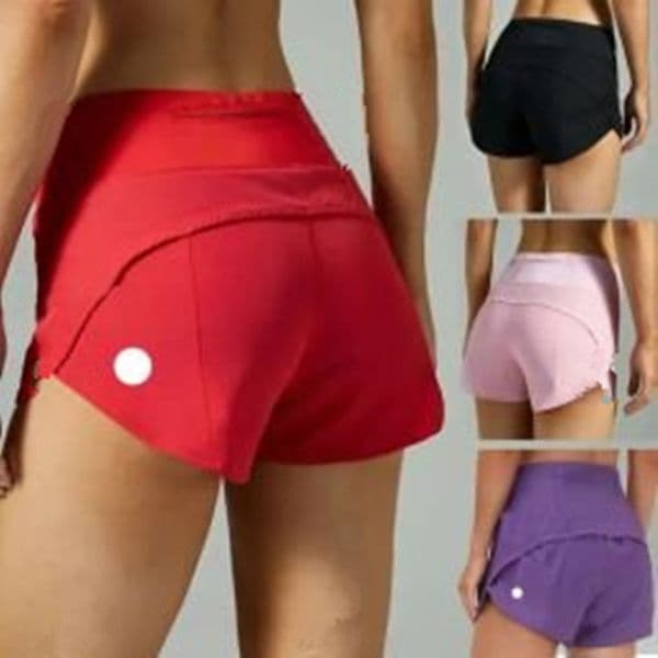 Yoga Speed Up High-Rise Lined Short Waist Sports Shorts Women's Set Quick Drying Loose Running Clothes Back Zipper Pocket Fitness jump jogging bottoms