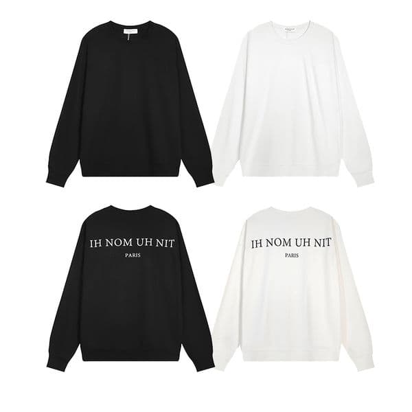 2024 Luxury Fashion Paris Brand Mens Designer Hoodies IH NOM UH NIT Round Neck Hoodie Sweatshirts Streetwear Cotton Unisex Loose Casual Hoody Oversized S-XL