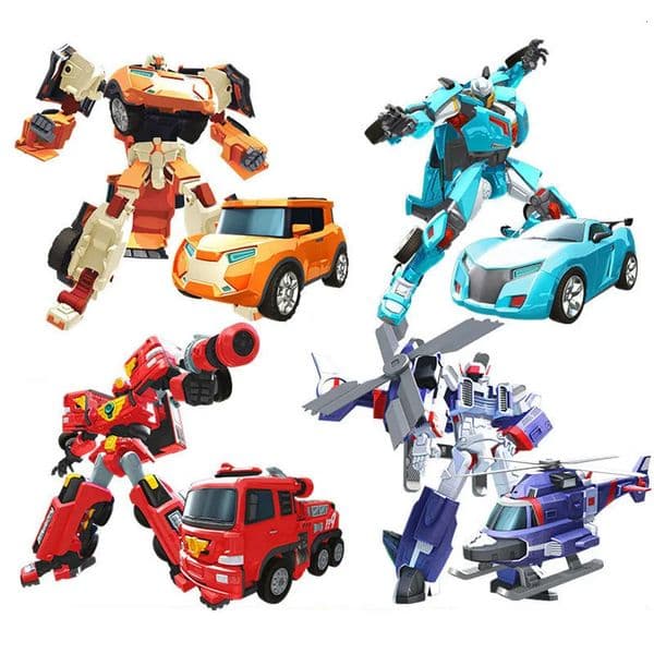 Doll Transformer Robot Toy - Transforming Car To Airplane Action Figure, Durable ABS Plastic, Ideal Gift For Boys figuras anime And Kids Figurine