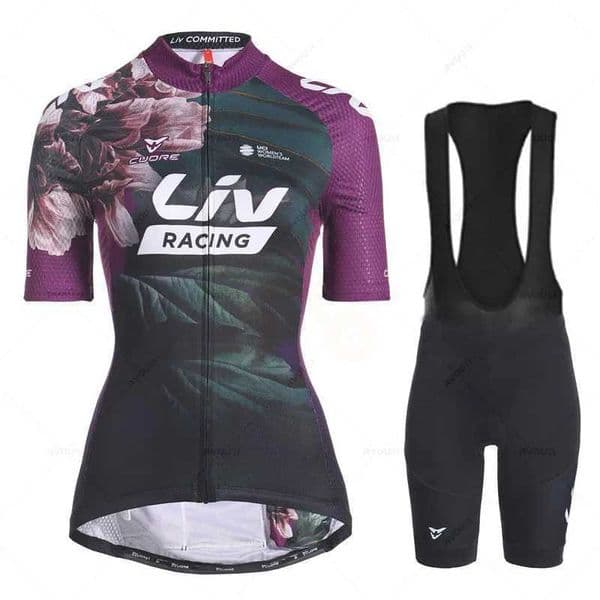 2022 Women Liv Summer Cycling Jersey Breathable MTB Bicycle Cycling Clothing Mountain Bike Wear Clothes Maillot Ropa Ciclismo L260326