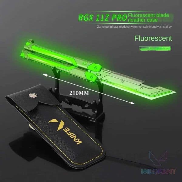 2026 New New Novelty Games 21Cm Toy Alloy Model Valorant Game Peripheral RGX 11Z PRO Butterfly Knife Fluorescent Blade T240607 Zwj Free Shipping E Shi