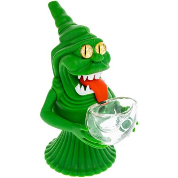 Hot Selling Silicone Green Monster Smoking Pipes Monster Smoke Pot Dry Herb Tobacco Hand Pipe