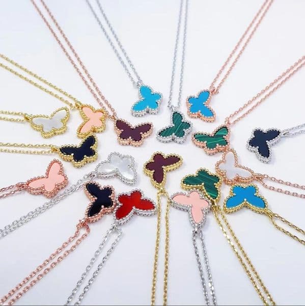 Designer Jewelry Women Set Pendant Necklaces Gold Silver Rose-Gold Necklace Link Womens Chain Multi Colors with Gift Box