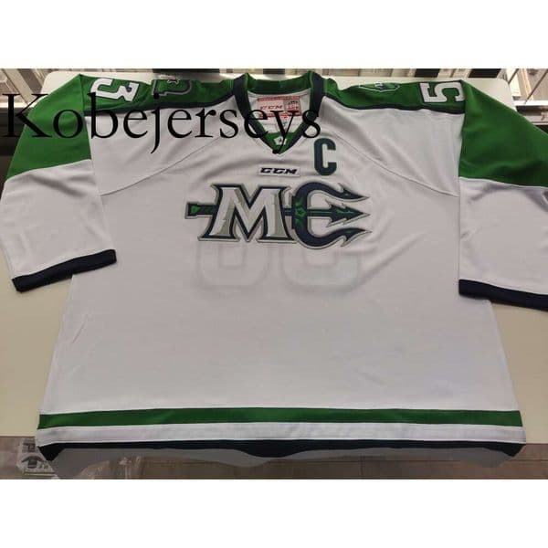 Kob Hockey jerseys Physical photos Maine Mariners 53 BISSELL Men Youth Women High School Size S-6XL or any name and number jersey