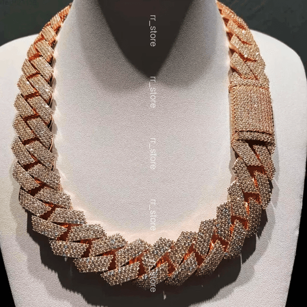 necklace moissanite chain designer jewelry necklace cuban link chain Iced Out Pass Diamond Tester vvs Moissanite Jewelry Necklace chains for men