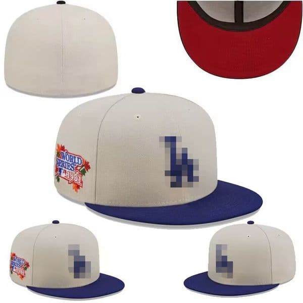 LA letter Baseball caps Bones Aba Reta Touca Gorras Planas Casquette men women Full Closed Fitted Hats OK