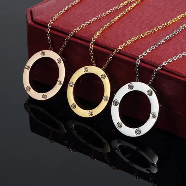 Fashion designer necklace womens pendant 18k gold mens love gift for women high quality letter design jewelry Q260515