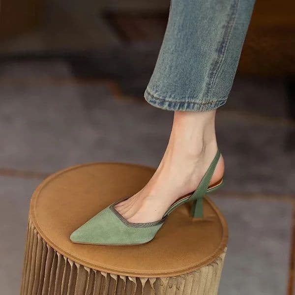 Sexy Pointed Toe Sandals Female Fairy Style Summer New All-match Thin Heel Slingback Temperament Women Shoes High Heel 250225BJ
