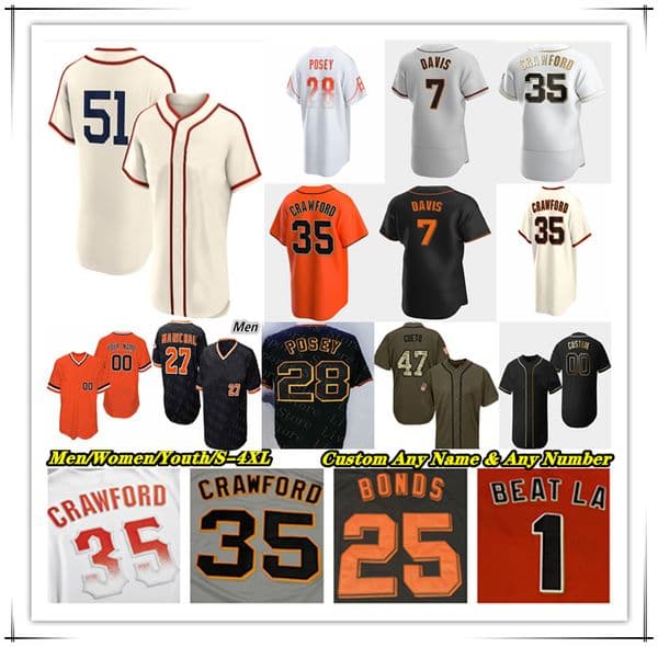 Baseball Jersey Matt Chapman Heliot Ramos Thairo Estrada Michael Conforto Mike Yastrzemski LaMonte Wade Jr Logan Webb Jung Hoo Lee Mays Bonds Buster Posey Lincecum