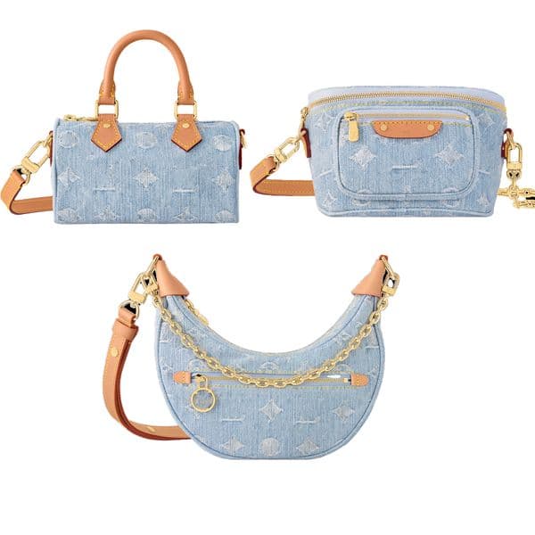 M11213 7A quality Designer denim Handbags Purses Large Capacity Shopping Bag Women men Totes Travel New Fashion Shoulder Bags Crossbody blue canvas sac Pea bun loop