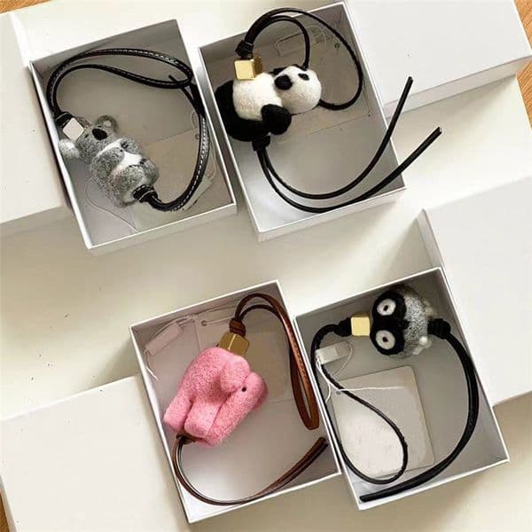 Designer Bag Charm For Women Koala Owl Animals Fashion Bag Pendant Mens Designers Leather Bagcharm Ornament Key chain With Box thumbnail 2
