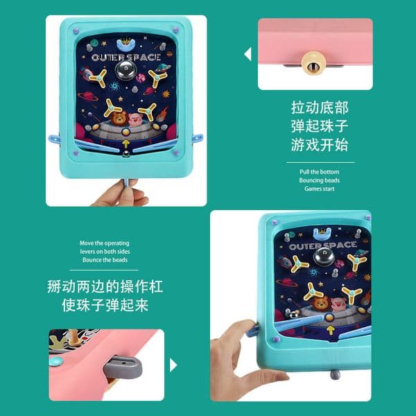 Children Pinball Games Desktop Pinball Game Machine Fun Parent-Kid Interactive Educational Toys Kids Baby Table Shooting Board