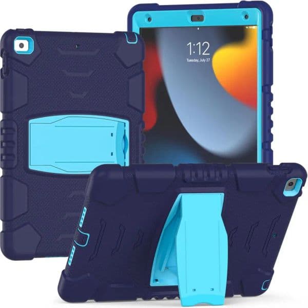 Case For Samsung Galaxy Tab S6 Lite 10.4 inch S6lite Rugged Armor Kickstand Tablet Cover Kids Safe PC + Silicon Shockproof Full-body Protection Shell Cases