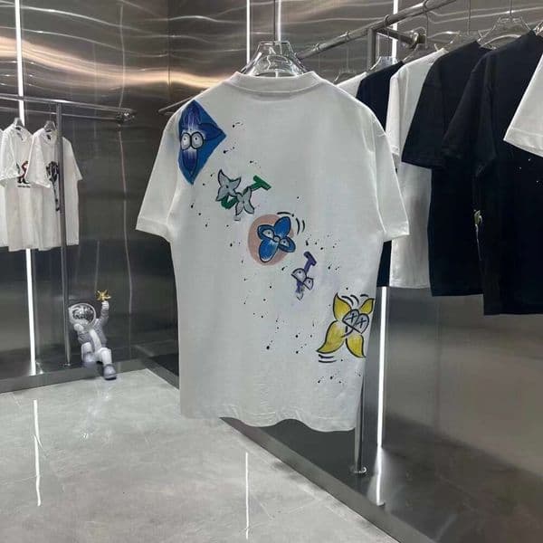 Men's T-Shirts Designer 24ss mens designers t shirt men's and women's tshirts 3d letters print short sleeves vest summer shirts men loose tees uk size m-3xl 8TI3
