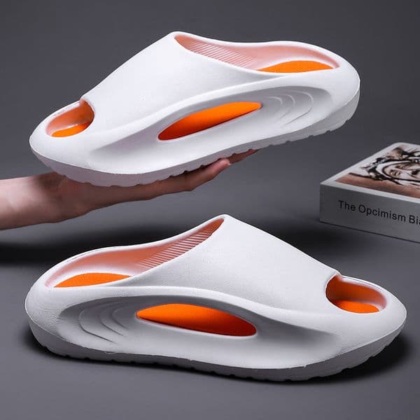 Men's Summer Outwear 2024 New Indoor Home Couples Anti slip and Shit Stepping Sports Slippers for Men hurenlakeshoes