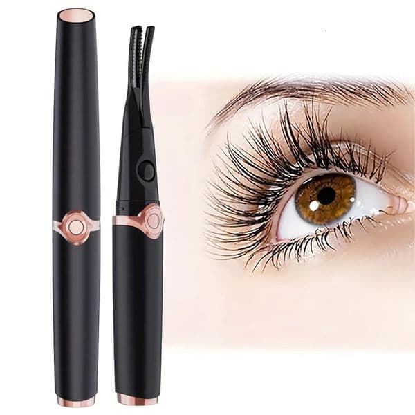 Heated eyelash curler rechargeable eyelash curler fast eyelash extension natural bending and long-lasting eye beauty tool 240621