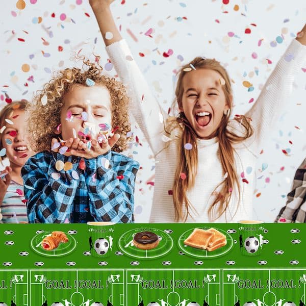 Soccer Table Cover Soccer Tablecloth Sports Ball Tablecloth Football Tablecloth Football Table Cover Waterproof Table Runner