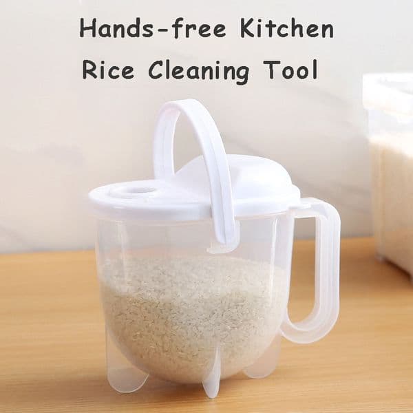 Convenient Kitchen Plastic Cleaning Device, Quick Washing Rice, Multifunctional Washer, Washing Rice, 1 Pc