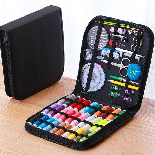 2026 Complete Kit With Threads Needles Scissors Tape Measure Buttons Portable Travel DIY Embroidery Handwork Sewing Tool Set Free Shipping