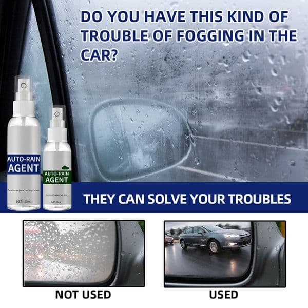 Car Glass Waterproof Coating Agent Anti-Rain 100ML Auto Rainproof Agent Spray Anti Spray Remover For Window Details Mirrors