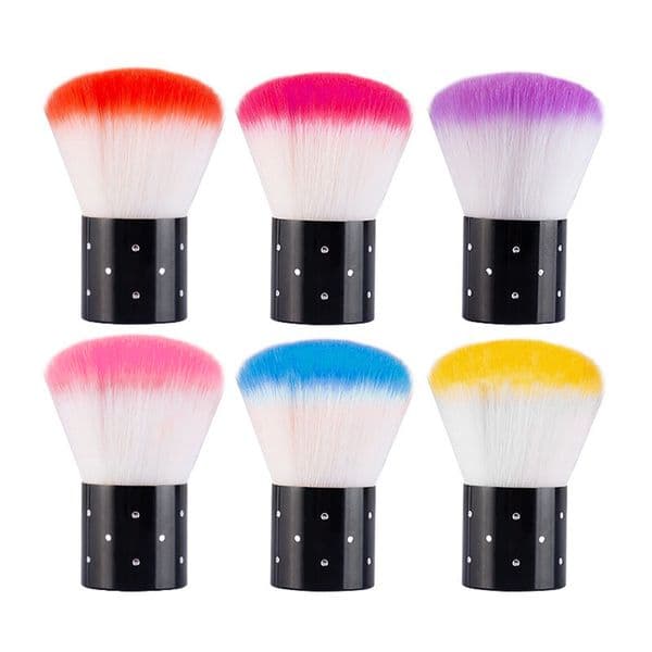 Nail Art Dust Powder Remover Brush, Nail Art Dust Cleaner Brush, Soft Kabuki Cleaner Brush for Makeup