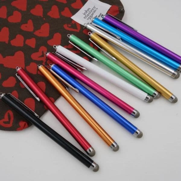 Capacitive Stylus Pen Metal Mesh Micro-Fiber Tip Touch Screen Stylus Pen for Smart Phone for Tablet PC for IPhone